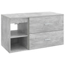 vidaXL Badkamermeubel Set 2 pcs Wit Bewerkt hout