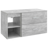 vidaXL Badkamermeubel Set 2 pcs Wit Bewerkt hout