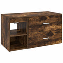 vidaXL Badkamermeubel Set 2 pcs Wit Bewerkt hout