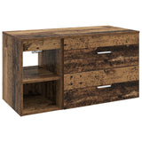 vidaXL Badkamermeubel Set 2 pcs Wit Bewerkt hout