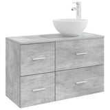 vidaXL Badkamermeubel Set 2 pcs Wit Bewerkt hout