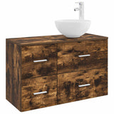 vidaXL Badkamermeubel Set 2 pcs Wit Bewerkt hout