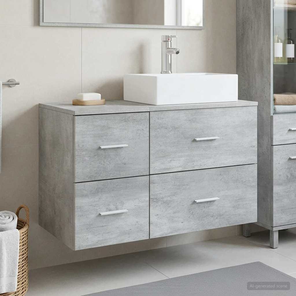 vidaXL Badkamermeubel Set 2 st Wit Bewerkt hout