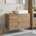 vidaXL Badkamermeubel Set 2 st Wit Bewerkt hout
