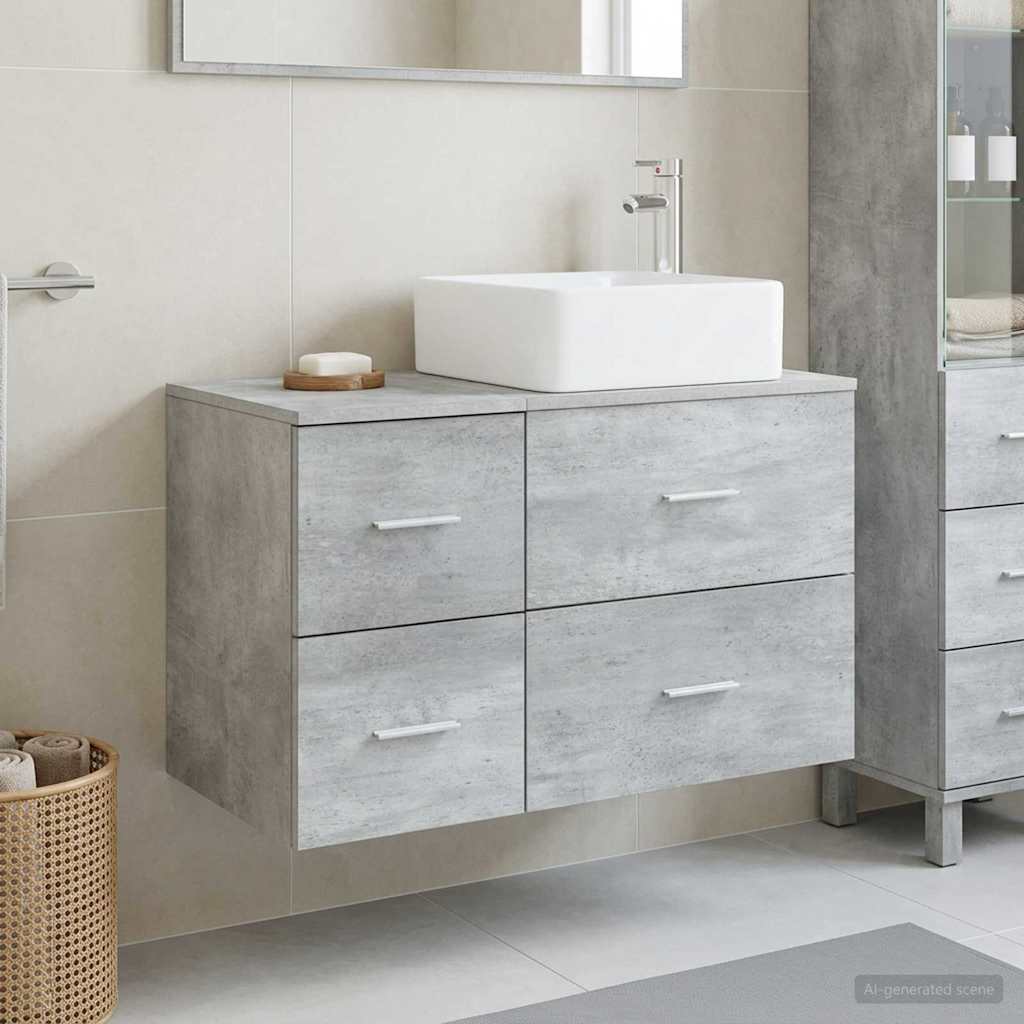 vidaXL Badkamermeubel Set 2 st Wit Bewerkt hout
