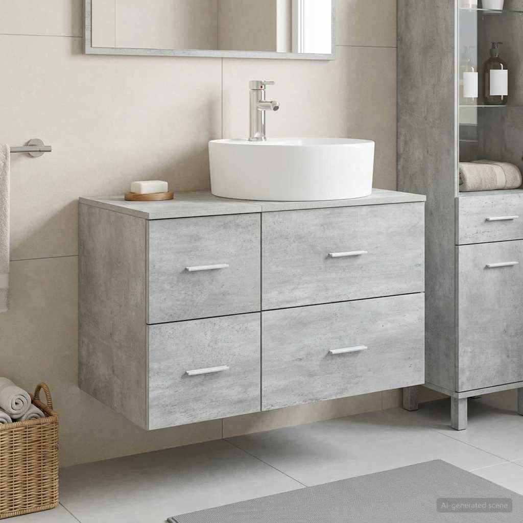 vidaXL Badkamermeubel Set 2 st Wit Bewerkt hout