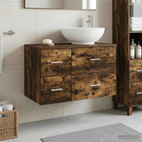 vidaXL Badkamermeubel Set 2 st Wit Bewerkt hout