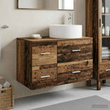vidaXL Badkamermeubel Set 2 st Wit Bewerkt hout
