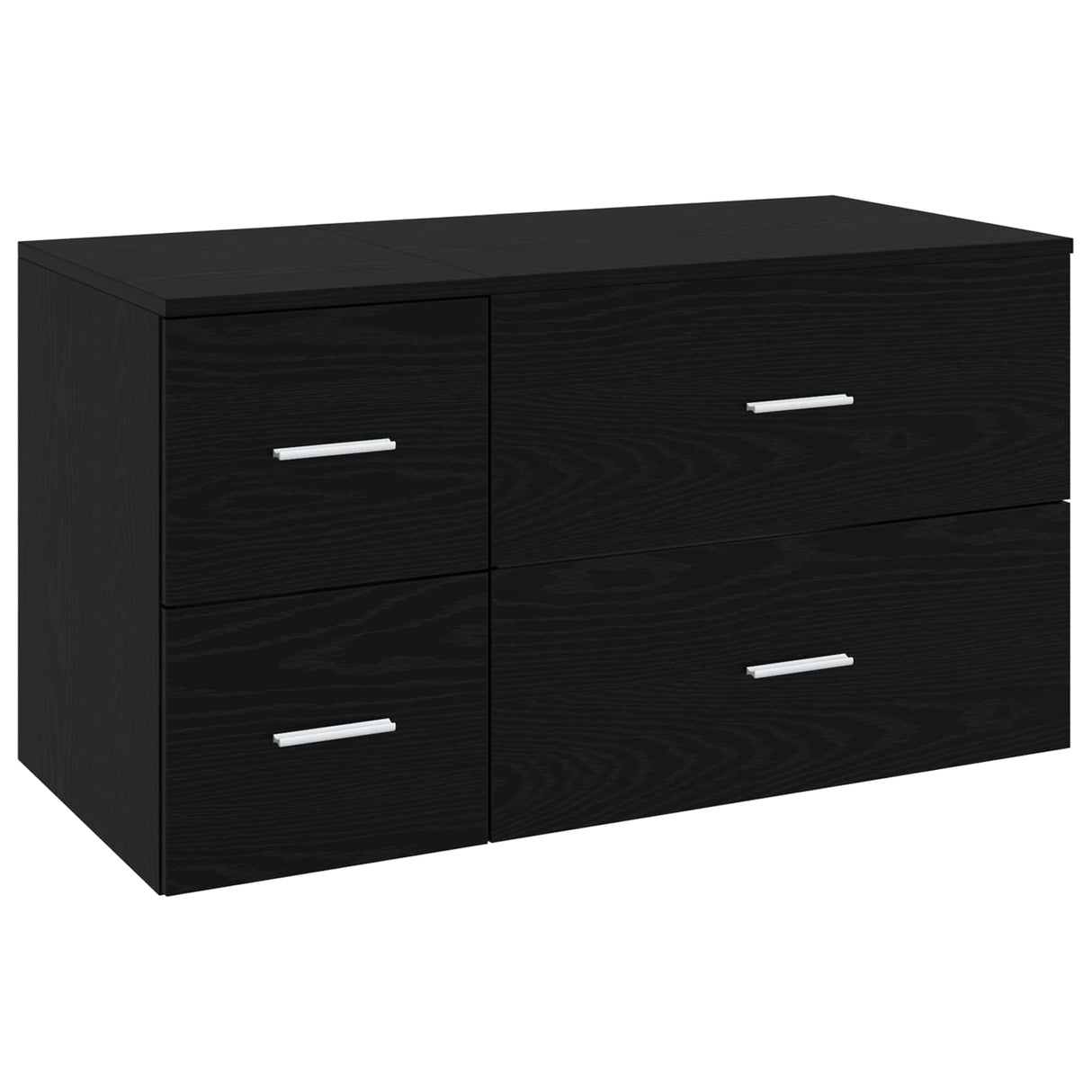 vidaXL Badkamermeubel Set 2 st Wit Bewerkt hout