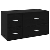 vidaXL Badkamermeubel Set 2 st Wit Bewerkt hout