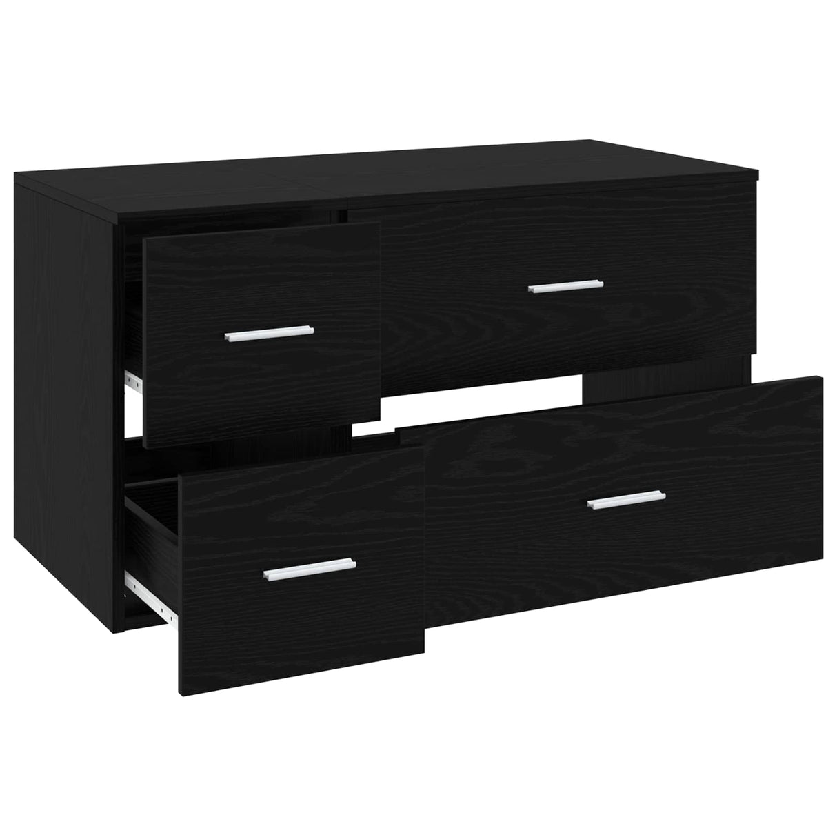 vidaXL Badkamermeubel Set 2 st Wit Bewerkt hout