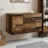 vidaXL Badkamermeubel Set 2 st Wit Bewerkt hout