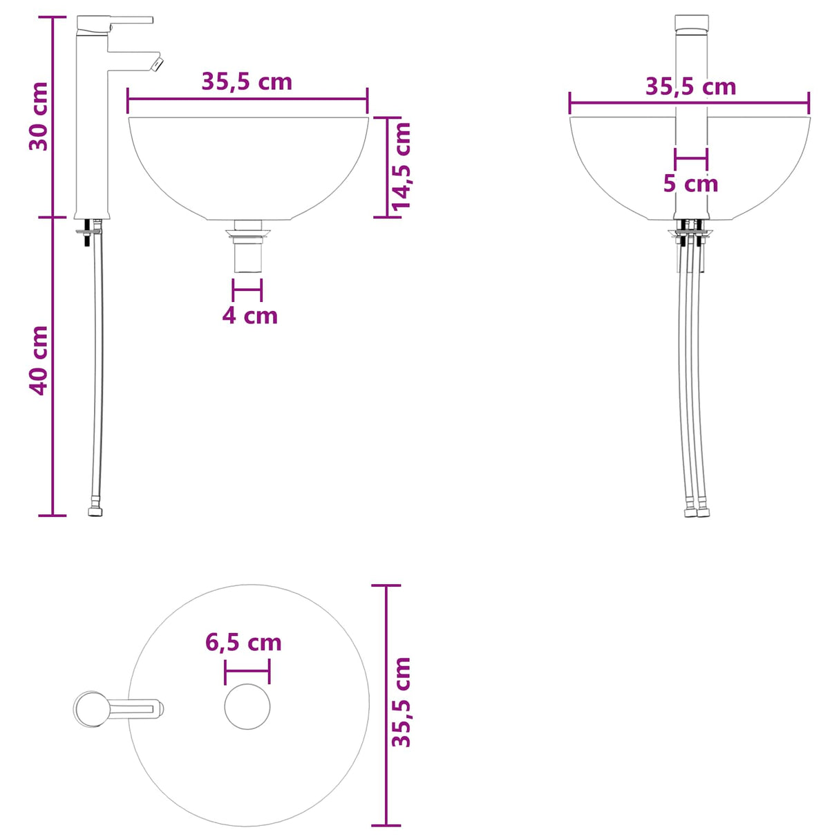vidaXL Badkamermeubel Set 2 st Wit Bewerkt hout