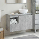 vidaXL Badkamermeubel Set 2 st Wit Bewerkt hout