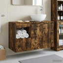 vidaXL Badkamermeubel Set 2 st Wit Bewerkt hout