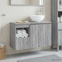 vidaXL Badkamermeubel Set 2 st Wit Bewerkt hout