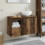 vidaXL Badkamermeubel Set 2 st Wit Bewerkt hout