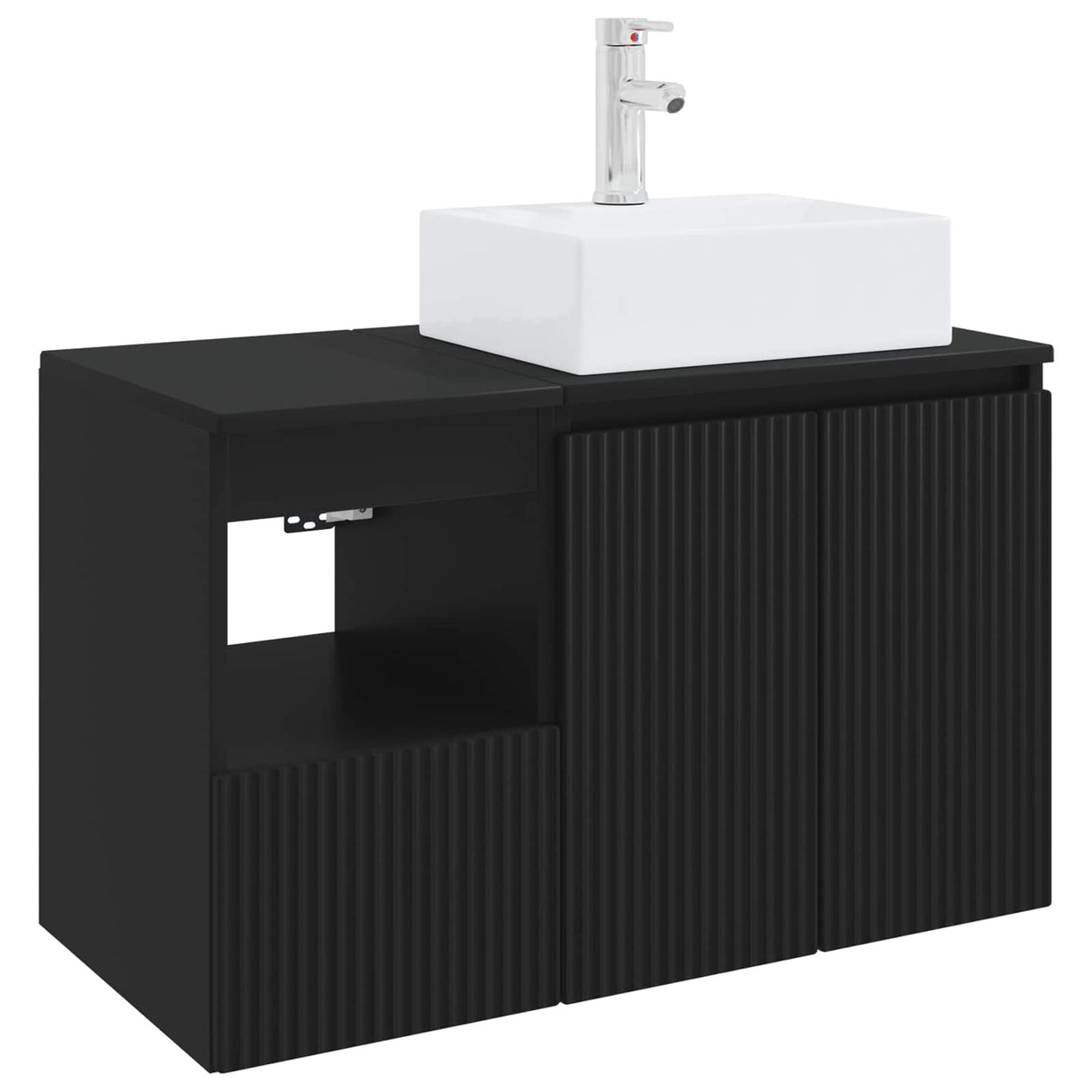 vidaXL Bathroom Furniture Set 2 pcs White Engineered Wood