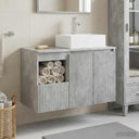 vidaXL Bathroom Furniture Set 2 pcs White Engineered Wood