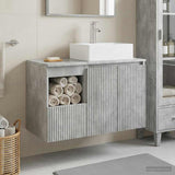 vidaXL Bathroom Furniture Set 2 pcs White Engineered Wood