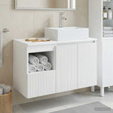 vidaXL Bathroom Furniture Set 2 pcs White Engineered Wood