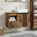 vidaXL Bathroom Furniture Set 2 pcs White Engineered Wood