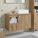 vidaXL Bathroom Furniture Set 2 pcs White Engineered Wood