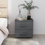 vidaXL Nachtkastje HAMAR 40x35x44,5 cm massief grenenhout honingbruin