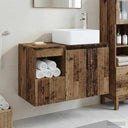vidaXL Badkamermeubel Set 2 st Wit Bewerkt hout