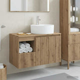 vidaXL Badkamermeubel Set 2 st Wit Bewerkt hout