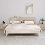 vidaXL Nachtkastje HAMAR 40x35x44,5 cm massief grenenhout honingbruin