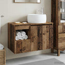 vidaXL Badkamermeubel Set 2 st Wit Bewerkt hout