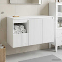 vidaXL Bathroom Cabinet Set 2 pcs White Engineered Wood