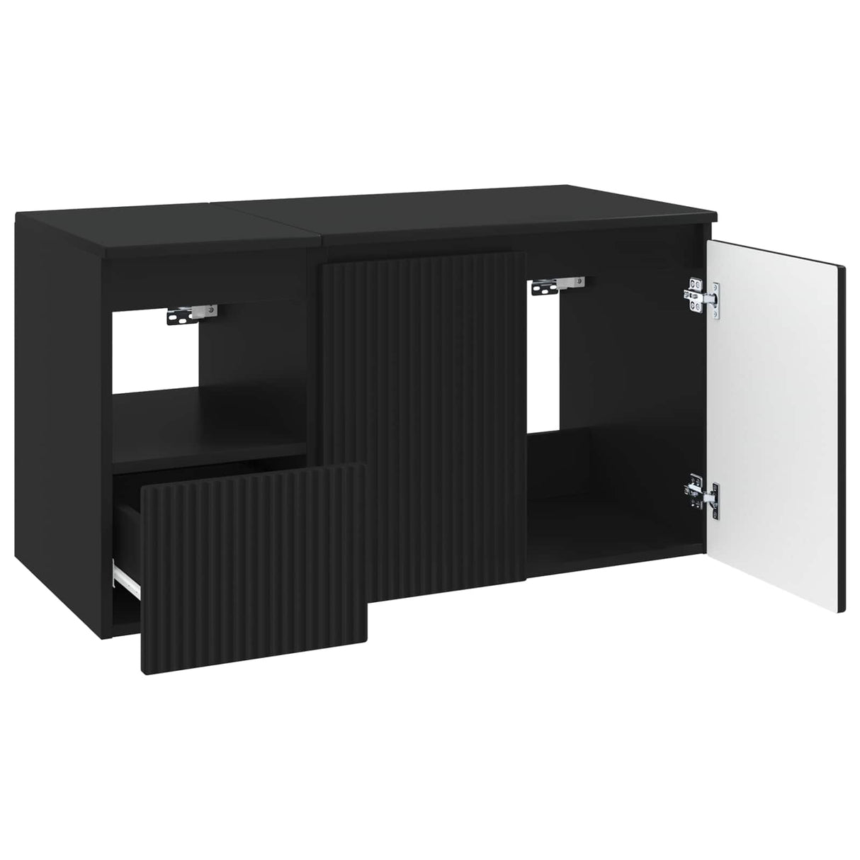 vidaXL Bathroom Cabinet Set 2 pcs White Engineered Wood
