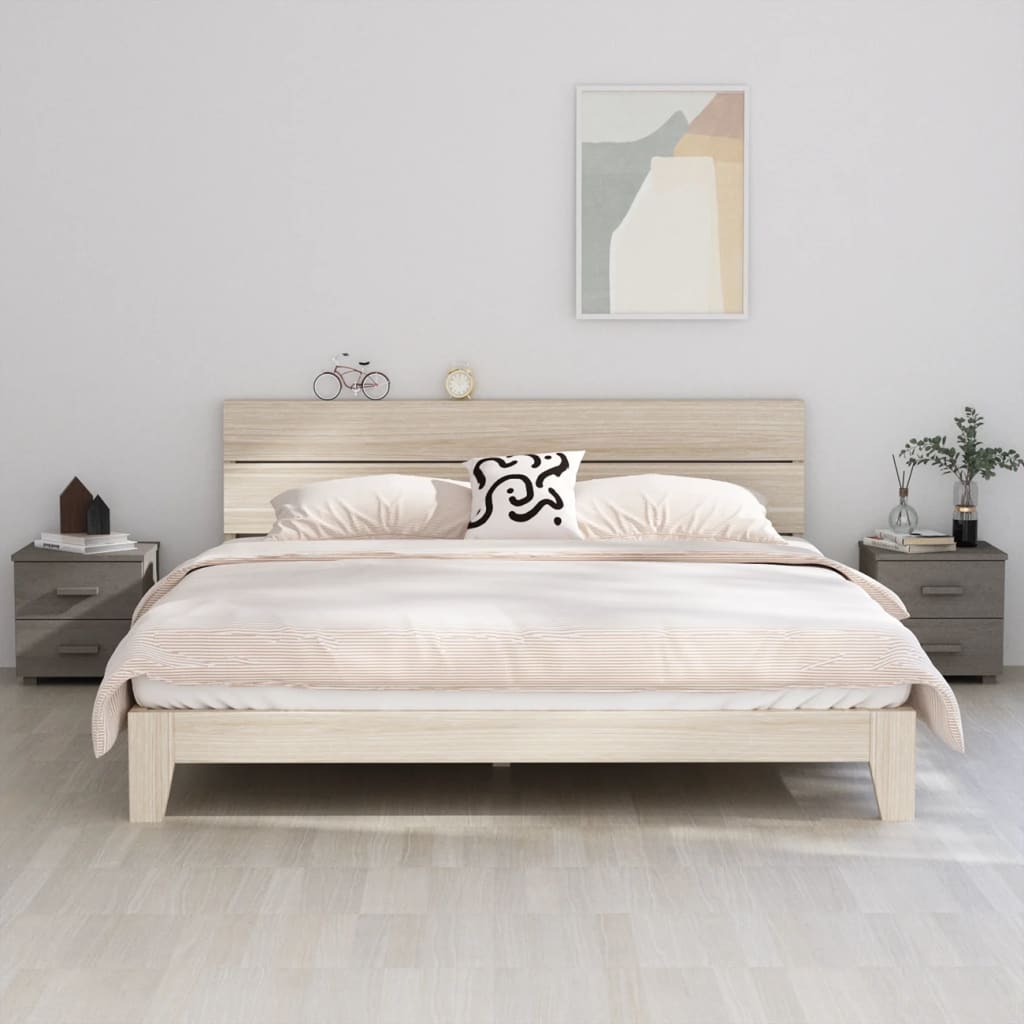 vidaXL Nachtkastje HAMAR 40x35x44,5 cm massief grenenhout honingbruin