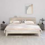 vidaXL Nachtkastje HAMAR 40x35x44,5 cm massief grenenhout honingbruin