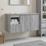 vidaXL Bathroom Cabinet Set 2 pcs White Engineered Wood