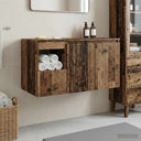 vidaXL Bathroom Cabinet Set 2 pcs White Engineered Wood