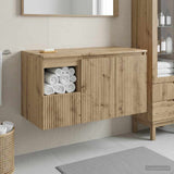 vidaXL Bathroom Cabinet Set 2 pcs White Engineered Wood