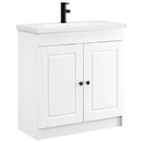 vidaXL Badkamermeubel Set Wit 56 x 37,5 x 81 cm Bewerkt hout