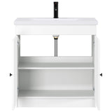 vidaXL Badkamermeubel Set Wit 56 x 37,5 x 81 cm Bewerkt hout