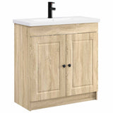 vidaXL Badkamermeubel Set Wit 56 x 37,5 x 81 cm Bewerkt hout