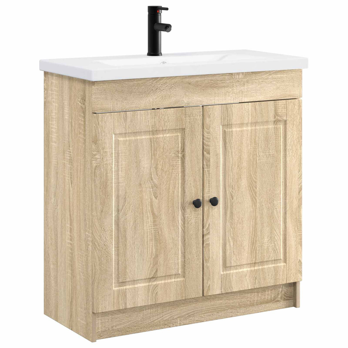 vidaXL Badkamermeubel Set Wit 56 x 37,5 x 81 cm Bewerkt hout