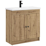 vidaXL Badkamermeubel Set Wit 56 x 37,5 x 81 cm Bewerkt hout