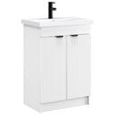 vidaXL Badkamermeubel Set Wit 56 x 37,5 x 81 cm Bewerkt hout