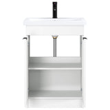 vidaXL Badkamermeubel Set Wit 56 x 37,5 x 81 cm Bewerkt hout