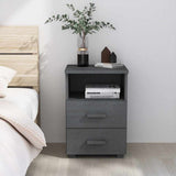 vidaXL Nachtkastje HAMAR 40x35x62 cm massief grenenhout honingbruin