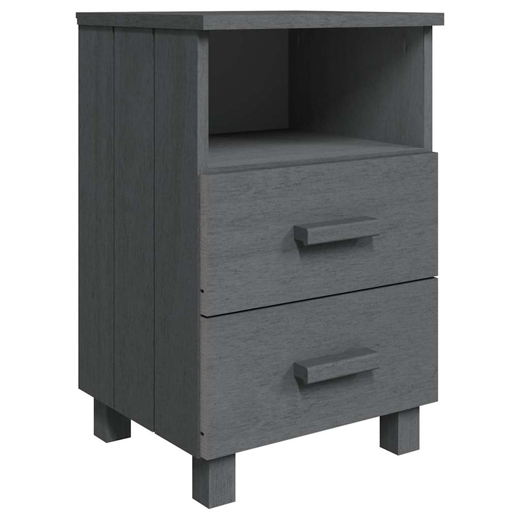 vidaXL Nachtkastje HAMAR 40x35x62 cm massief grenenhout honingbruin