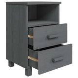 vidaXL Nachtkastje HAMAR 40x35x62 cm massief grenenhout honingbruin