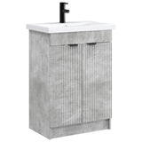 vidaXL Badkamermeubel Set Wit 56 x 37,5 x 81 cm Bewerkt hout